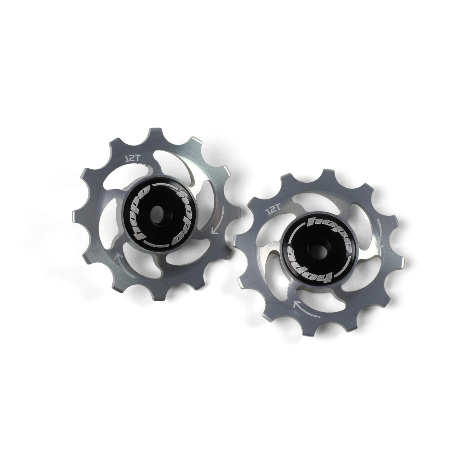 HOPE Jockey Wheels Schakelpoelies - 12Z - Zilver 1 HOPE Jockey Wheels Schakelpoelies - 12Z - Zilver