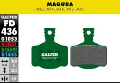 GALFER Pro Remblok - Magura MT2, MT4, MT6, MT8, MTS