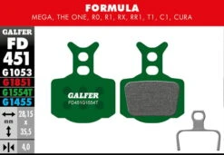 GALFER Pro Remblok - Formula Mega, The One, R0, R1, RX, RR1, T1, C1