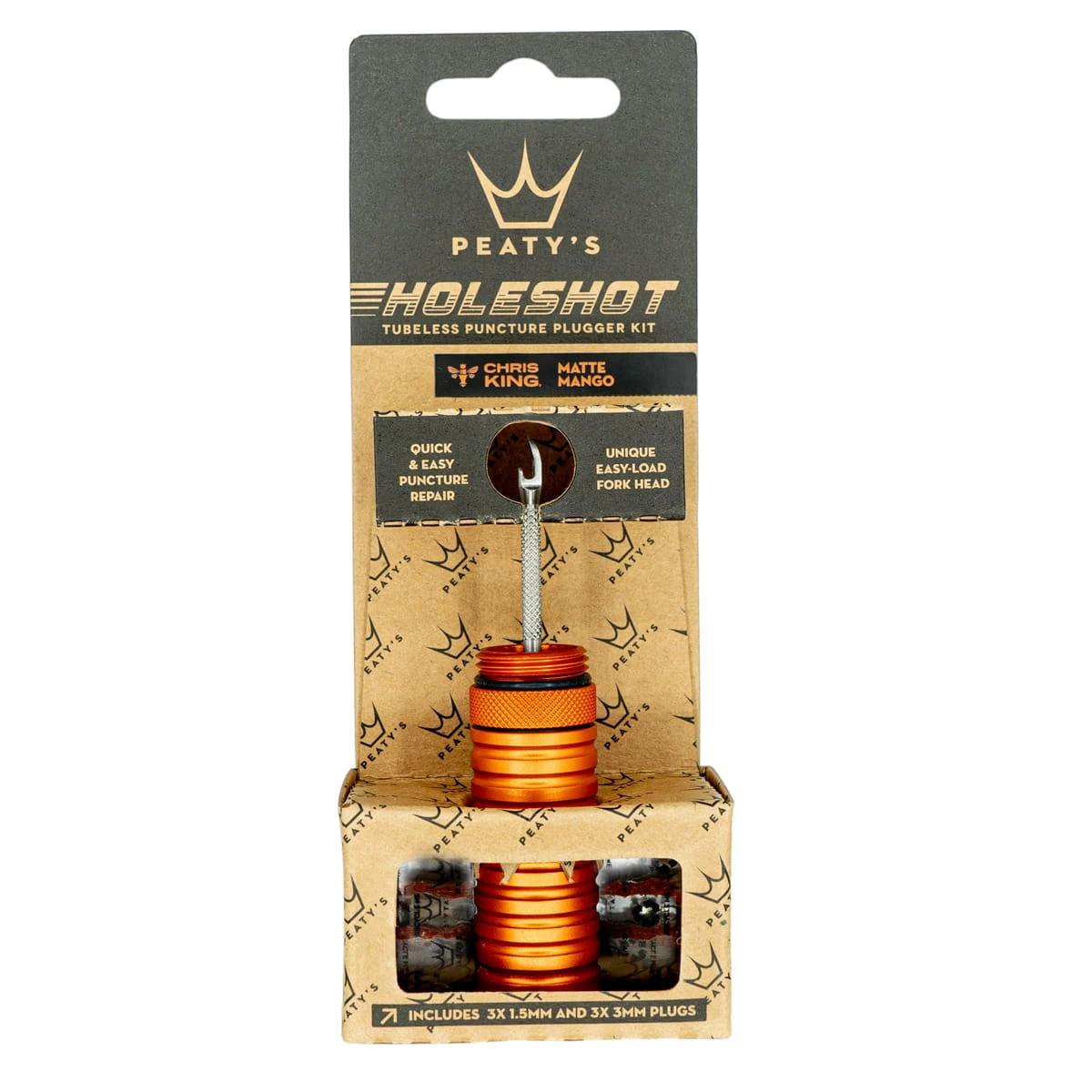 Peaty's Holeshot Tubeless Plugger Kit - Mango 1 Peaty's Holeshot Tubeless Plugger Kit - Mango