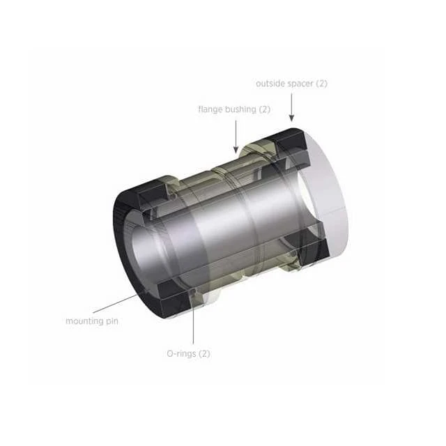 Demperbussen 5-delig - 6 Mm Boring 2 Demperbussen 5-delig - 6 Mm Boring - Afbeelding 2