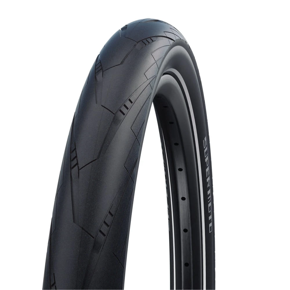 Schwalbe Super Moto Clincher Band - 28x2.40 Inch - Addix Performance - Zwart-Reflex 1 Schwalbe Super Moto Clincher Band - 28x2.40 Inch - Addix Performance - Zwart-Reflex